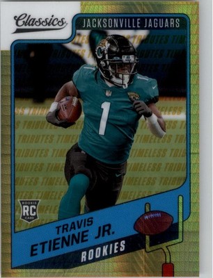 2021 Classics Premium Edition Timeless Tributes H2 Gold 164 Travis Etienne/99 FB