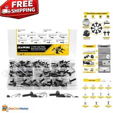 Durable 100 Pcs Large Flange Blind Rivets Kit - 11 Sizes for Professionals