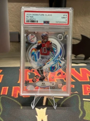2024 Signature Class Bo Nix RC Fluidity PSA 9 Mint Rookie Card