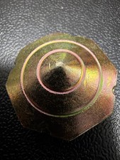 Vintage Japanese Metal Beigoma Spinning Top Traditional Toy