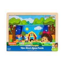 Fisher Price Little People 12pc Wood Jigsaw Puzzle Stage