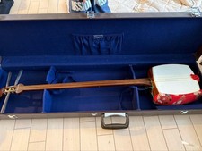 Hosozao Shamisen Japanese Traditional Musical Instrument with Hard Case Bachix2