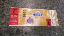 1995 SEATTLE MARINERS PLAYOFF TICKET STUBS-ALL 3 HOME GAMES-VS-YANKEES-SLIDE-NM