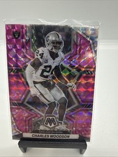 2022 Panini Mosaic - Charles Woodson #120 Camo Pink Mosaic Prizm
