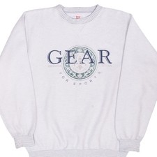 VINTAGE WILSON GEAR FOR SPORTS SWEATSHIRT 1980S LARGE MADE IN USA