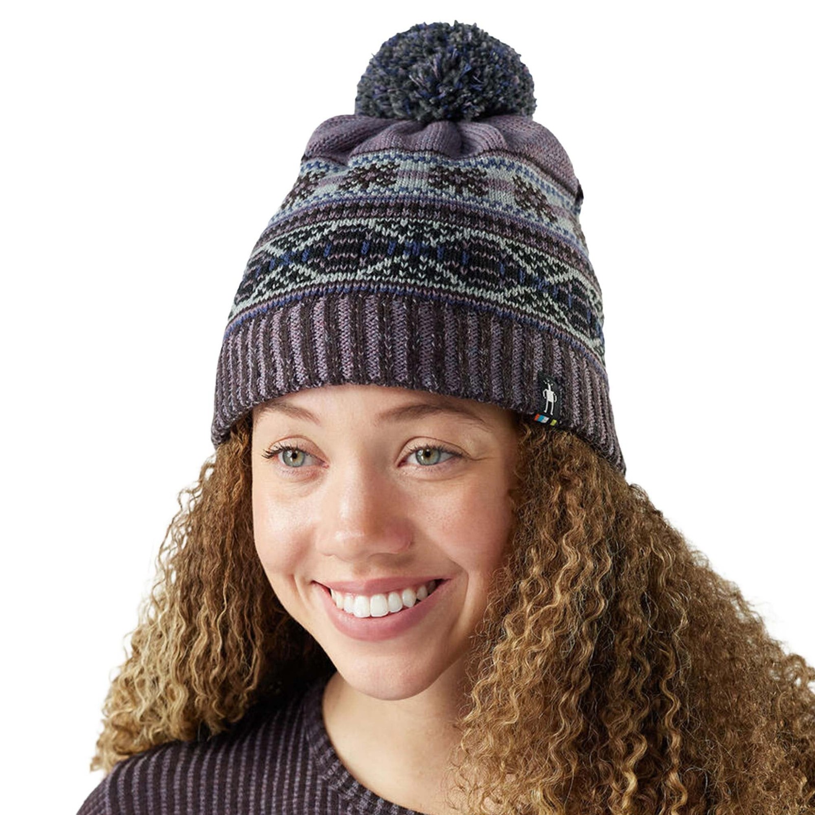 Smartwool Chair Lift Beanie: Chalk Violet Heather
