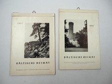 Baltische Heimat 2x Postkarten Kalender 1957/61 Riga Reval Kurland Livland