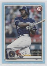 2020 Bowman Sky Blue 318/499 Lorenzo Cain #28 sh7