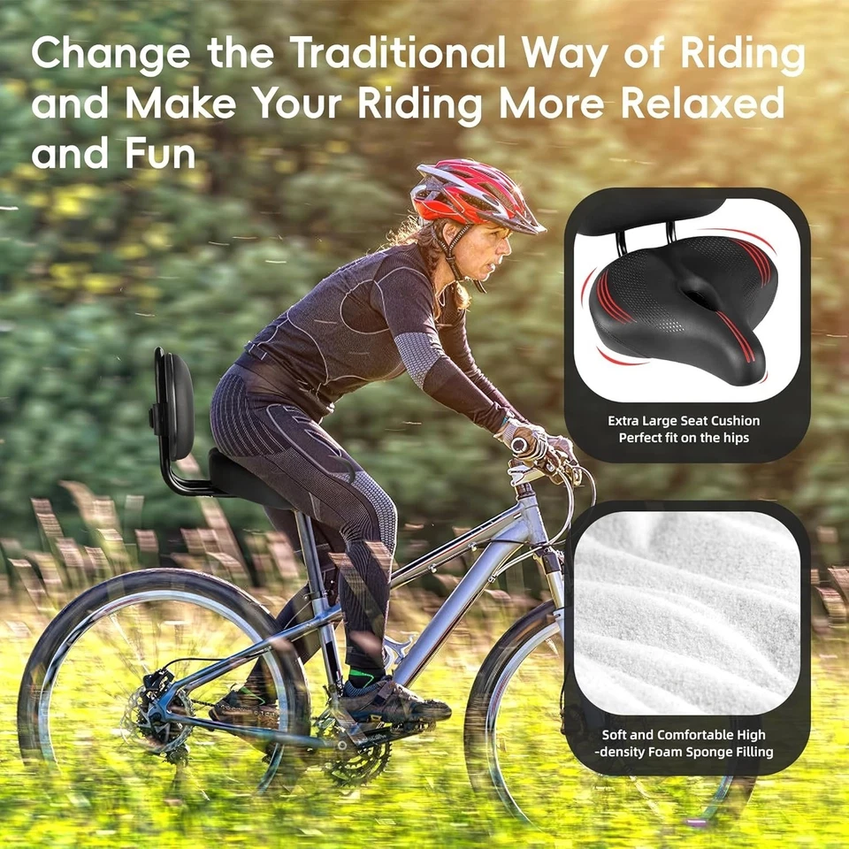 Sillín extragrande para bicicleta Peloton y Bike+, compatível com Peloton NOVO EUA - Imagem 4 de 4