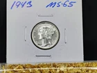 1943 Mercury Dime Beautiful!!! MS+++ or better!!! +1 Free Tube of Gold Flake!!!