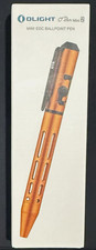 Olight O'Pen Mini 2 Metal EDC Ballpoint Pen with Clip, Black Ink - ORANGE