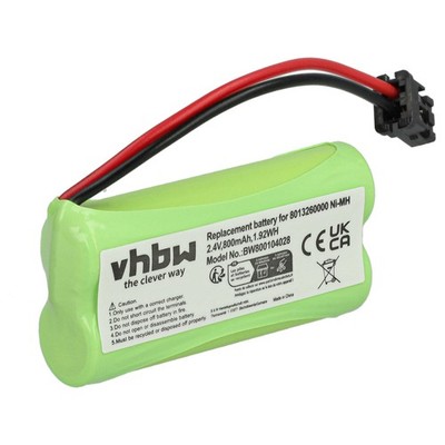 Akku für Philips SJB-2121/37 800mAh 2,4V