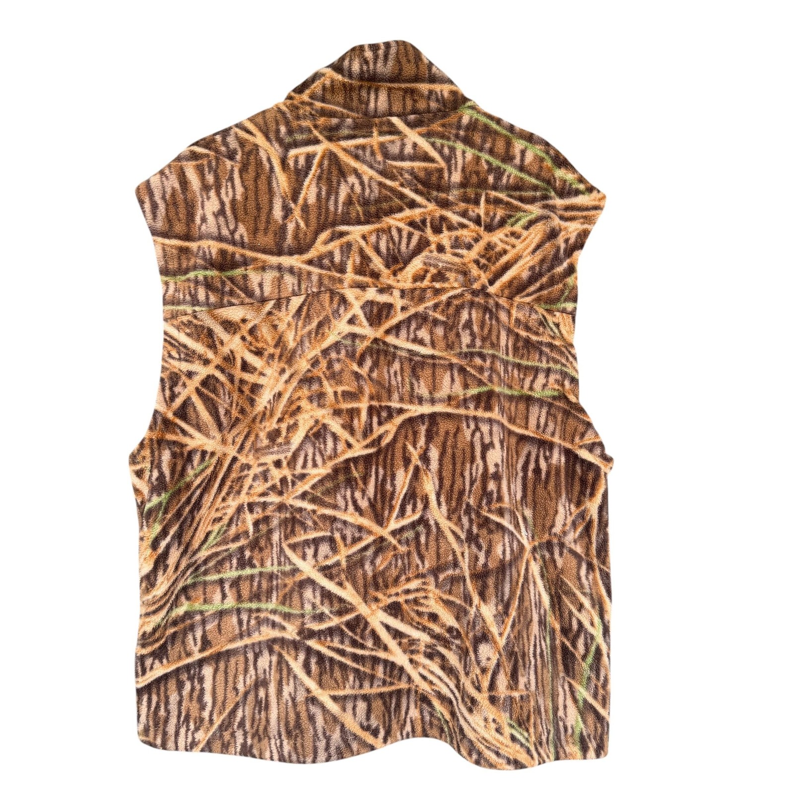 Avery Vest Mens XL Brown Camo Fleece Full Zip Hunting California Waterfowl - second product detail image