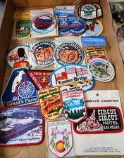 Vintage New & Used Souvenir Travel Patches Colorado LV AZ Utah Retro! 60s 70s