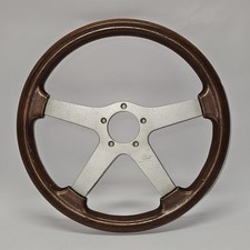 Grant Italy Steering Wheel 4 Spoke 5 Hole 294 Woodgrain Vintage Rare Old Skool