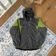 Columbia Green Grey Lightweight Windbreaker Jacket Boys 10/12 Years