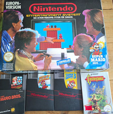 Nintendo NES PAL Heimkonsole OVP Set 2 Contro...