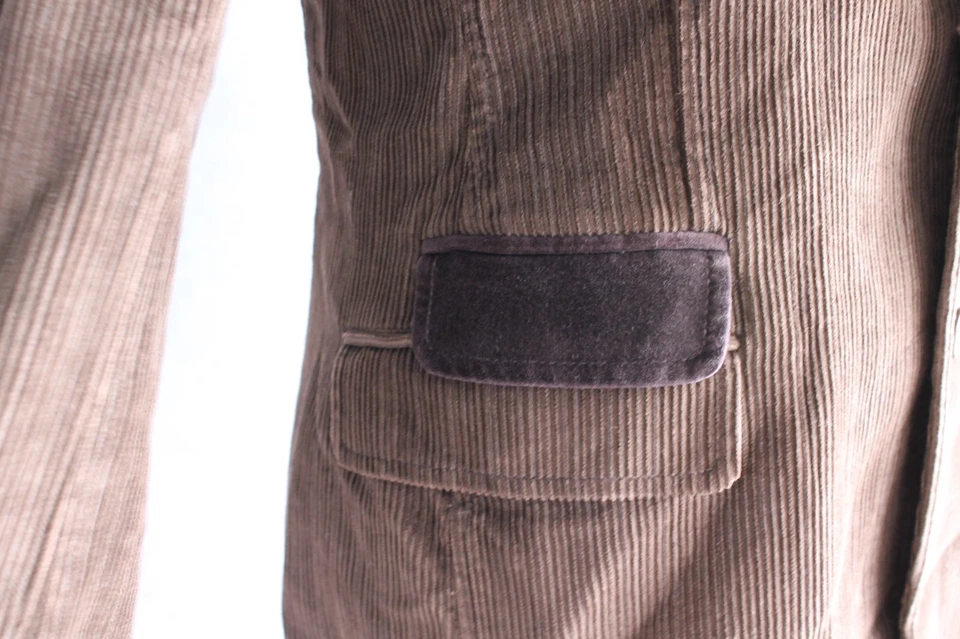 Abrigo deportivo de pana Dolce & Gabbana para hombre talla 46R marrón hecho en Italia Foto 3 de 4