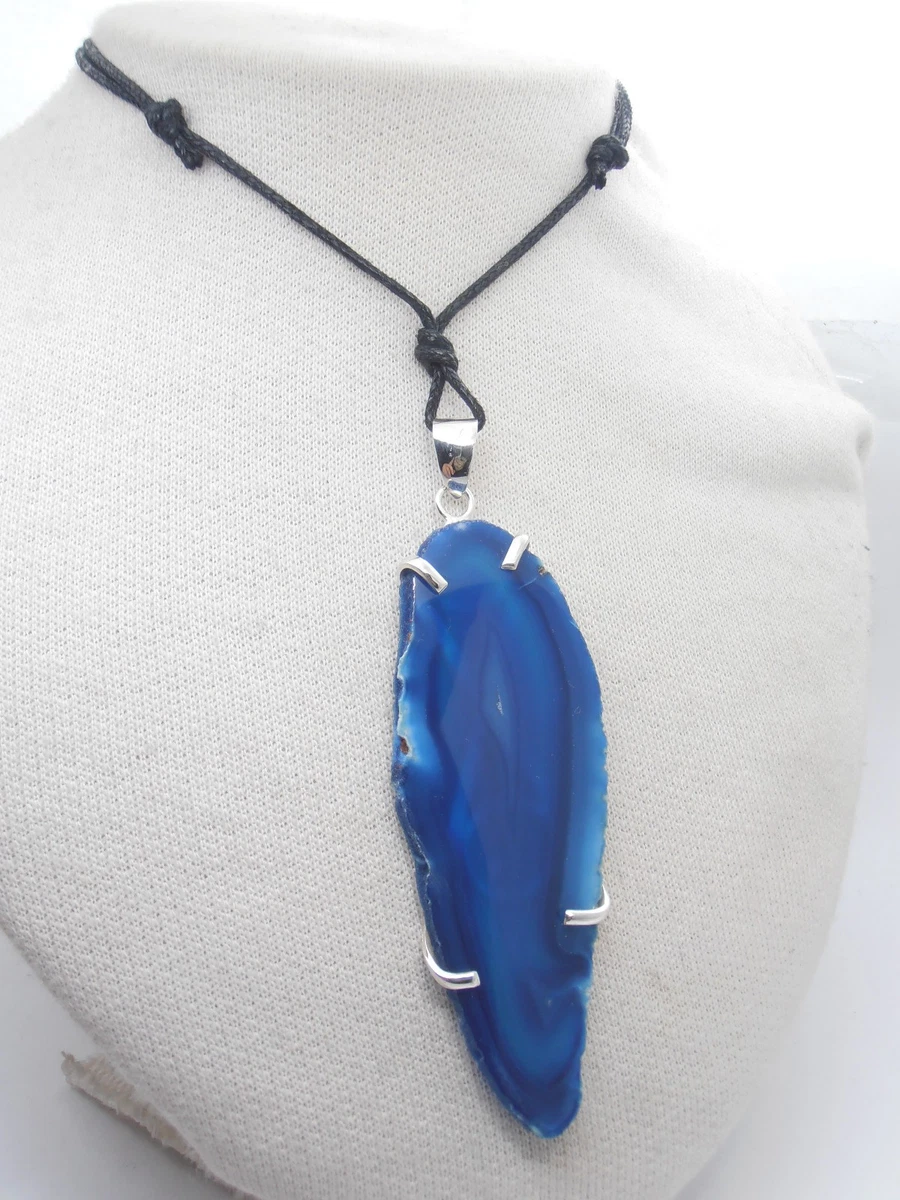 Collana girocollo agata perle pasta turchese 43cm Collana girocollo agata perle pasta turchese 43cm