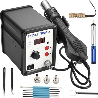 #ad 858D 110V Solder Station Digital Display SMD Hot Air Rework Station Solder Iron $39.99