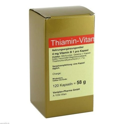 THIAMIN Kapseln Vitamin B1 120 St