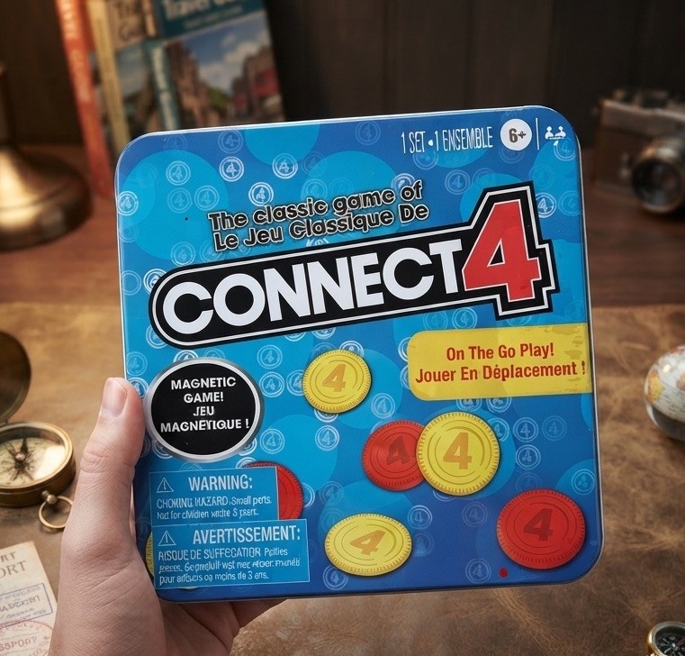 Hasbro CONNECT 4 Classic Game Play on The Go Magnetic Set Age 6+