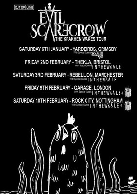 Evil Scarecrow UK Tour 2024 A3 A4 Print Poster Music Album Unframed
