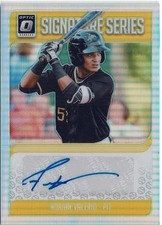 2018 Panini Donruss Optic Adrian Valerio Pirates Signature Series Auto SS-AV