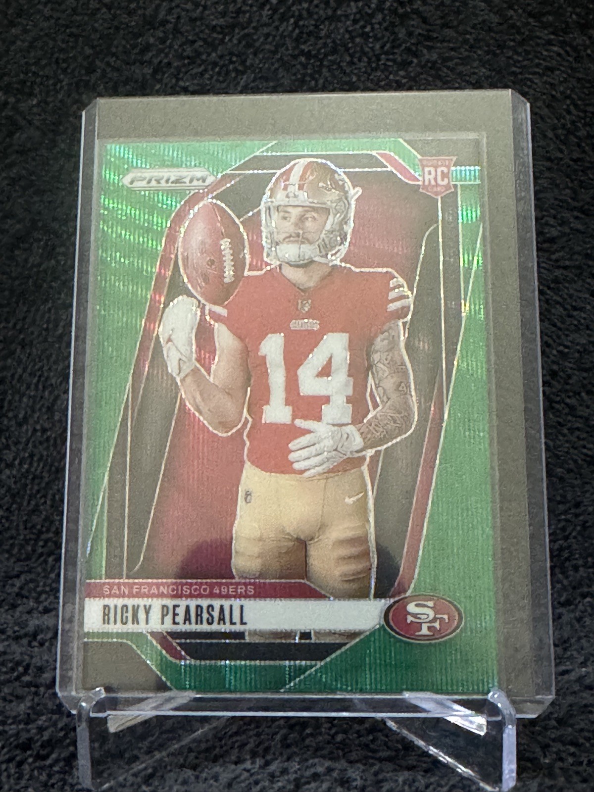 RICKY PEARSALL Rookie Variation Green Wave SP 2024 Panini Prizm Football #34