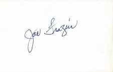 SIGNED 3x5 INDEX CARD OF JOE FRAZIER (DECEASED 2011)! GREAT AUTOGRAPH!