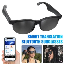 Smart Sunglasses Glasses UV Protection 144 Language Translator Glasses & Headset