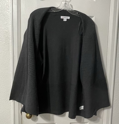 Gorgeous Fall Liz Claiborne Sweater Charcoal Gray Long Sleeve XL - Picture 7 of 9