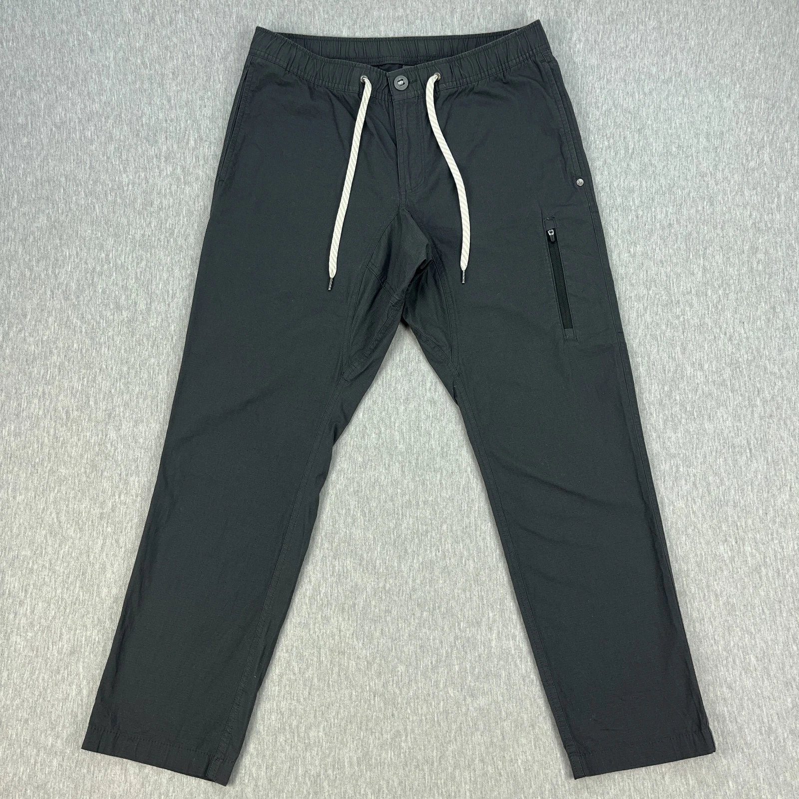Vuori Ripstop Climber Pant Mens M (32x28 hemmed!) Gray Drawstring Ripstop V412
