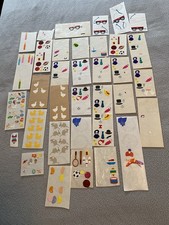 Mrs. Grossman Lot 80s Vintage Stickers Retro Junk Journal Scrapbook Cards USA