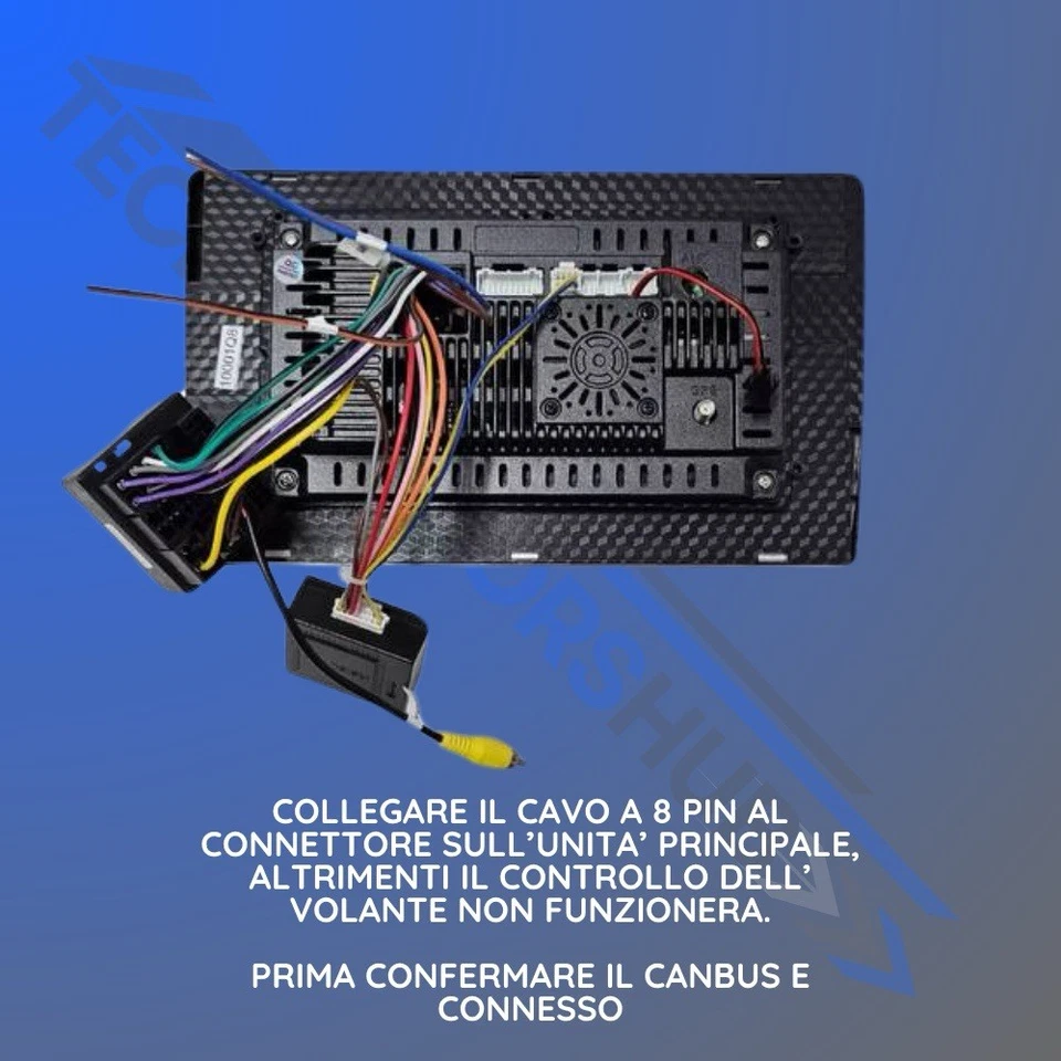 Autoradio 9” Android 15 Per Fiat Doblo Opel Combo Tour 2010-2015 CARPLAY 2+64GB - Immagine 4 di 4