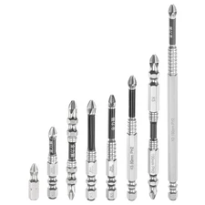 8pcs PH2 Phillips Screwdrivers Bit 1/4" Hex Shank 1-4" Magnetic Black