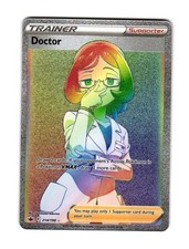 DOCTOR 214/198 RAINBOW RARE CHILLING REIGN POKEMON HOLO NEAR MINT on eBay