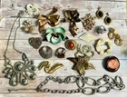 Assortment of Vintage COSTUME JEWELRY Necklaces, Rings, Brooches, Earrings