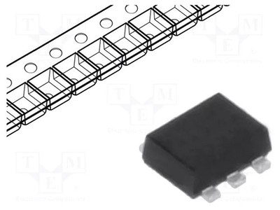 2,5A ESD 25W SOT666 Diode: TVS Array 6,8V