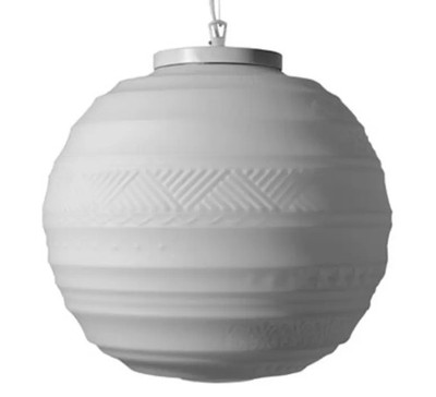 Karman Hängeleuchte Braille Pendelleuchte Lampe Designerleuchte 40 cm E27 Weiß