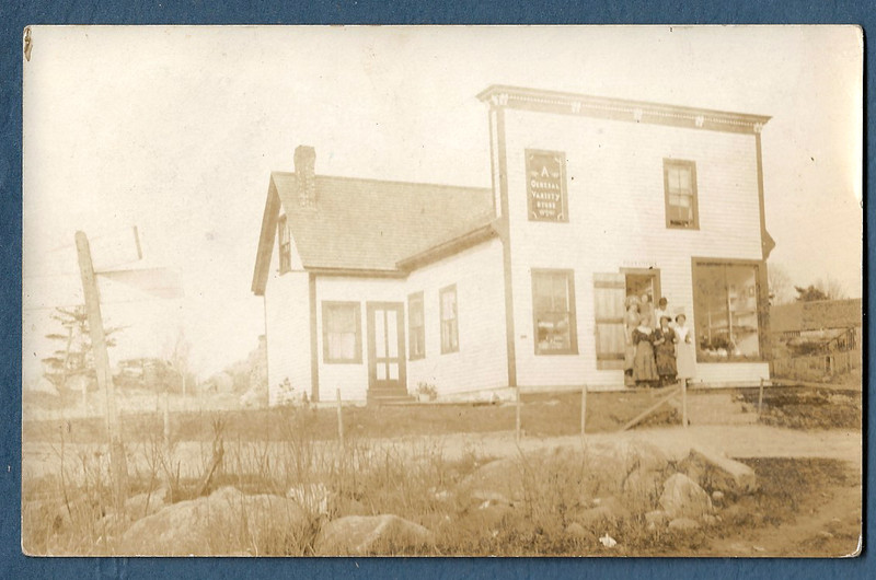 1194  RPPC 1913 Photo Postcard General Variety Store Unionville Me Maine