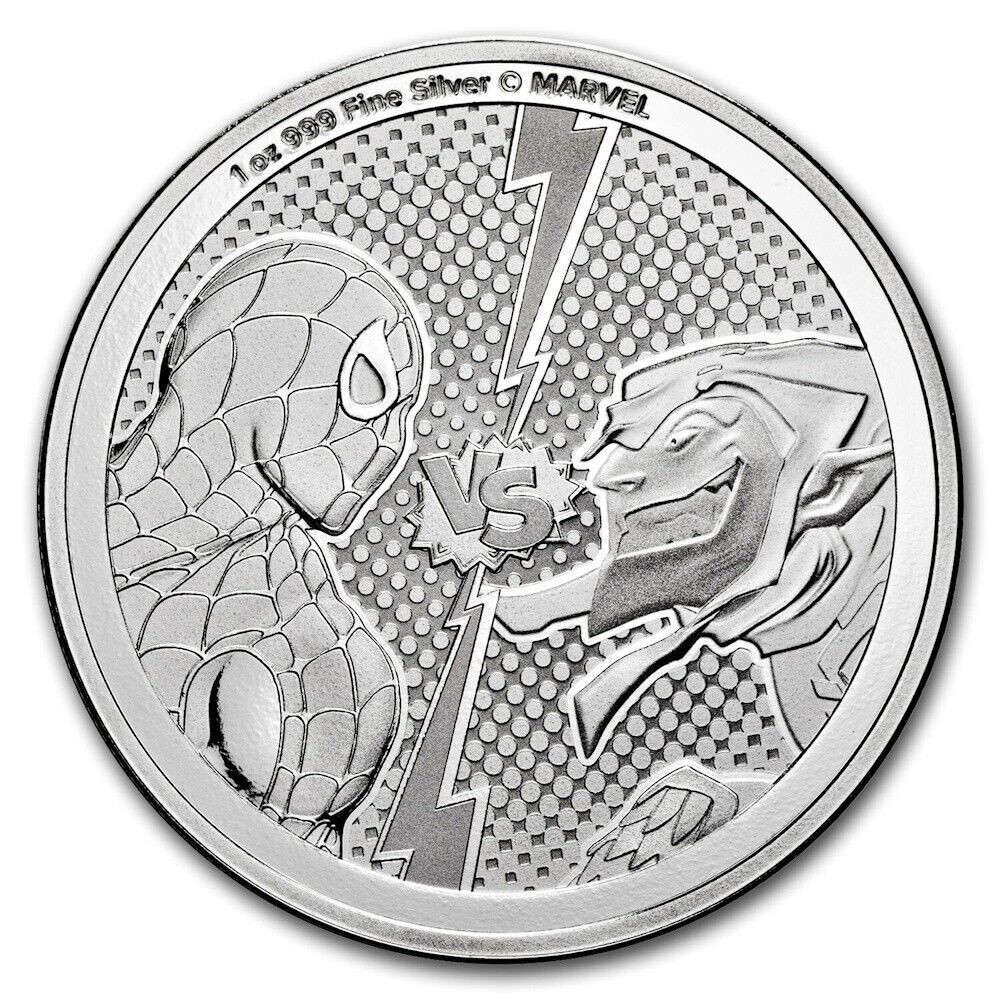 2024 Niue 1 oz Silver $2 Marvel Spider-Man vs Green Goblin | eBay