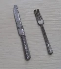 Hostess Set #1034 Candy Striper #889 * Metal Knife & Fork * 1960s Vintage Barbie