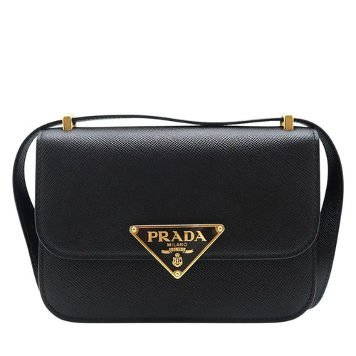 Prada 1BD320 Triangle Logo Flap Shoulder Bag