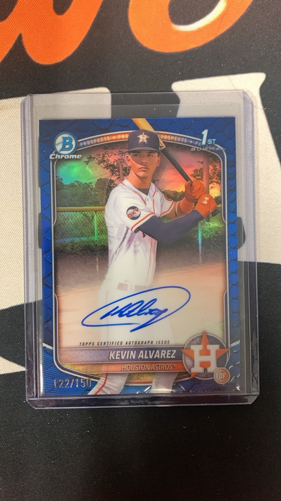 Kevin Alvarez 2025 Bowman Chrome Blue Reptilian Auto /150 1st