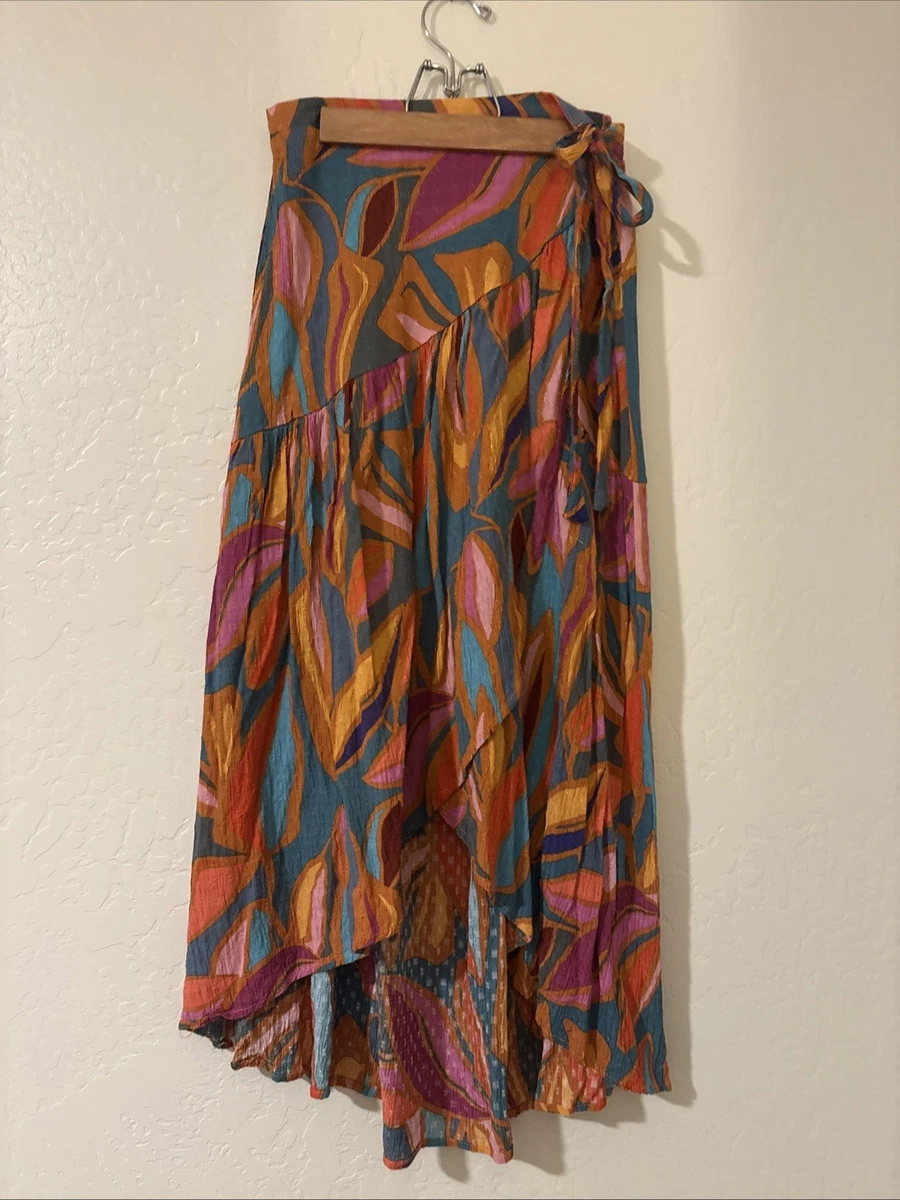 Jupe En Tricot RACHEL ROY - Taille XL - Longueur Genou - Coupe A-Line Multicolore - Occasion Très Bon État