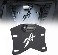 UTV License Plate Holder with Light Universal Aluminum UTV License Plate Ki