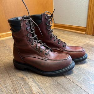 Red Wing 402 Leather Made USA UNION Super SoleSoft Toe Work Boots Mens 7.5 D Men main image 2
