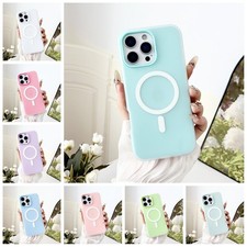 For iPhone 17 Pro Max 16 15 14 13 12 11 Mag Safe Soft Silicone Case Hybrid Cover