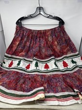 Native American Seminole Miccosukee Patchwork Womens Colorful Skirt 68 